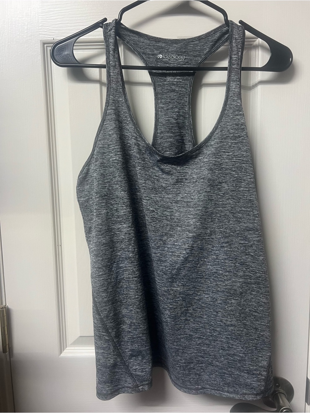 Ideology Heathered Charcoal Racerback Tank